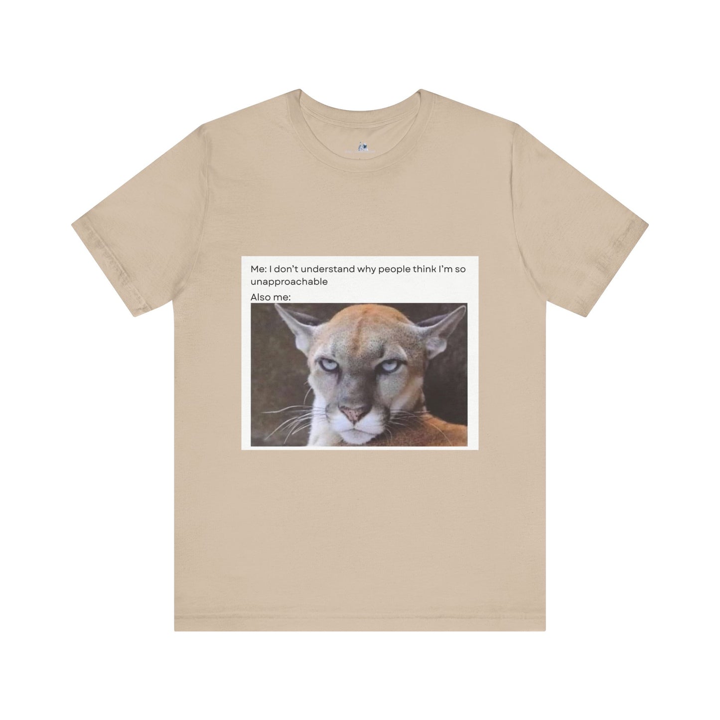 Funny Meme Cat Tee - 'Unapproachable'