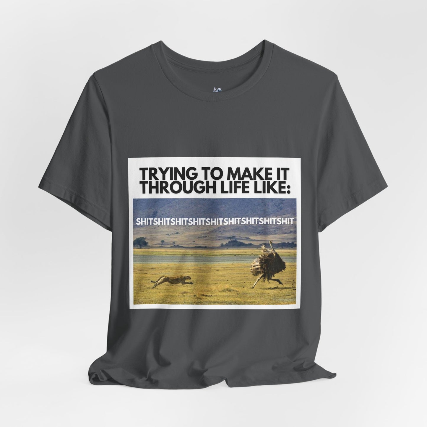 Funny Unisex Tee - "Trying to Make It Through Life Like"