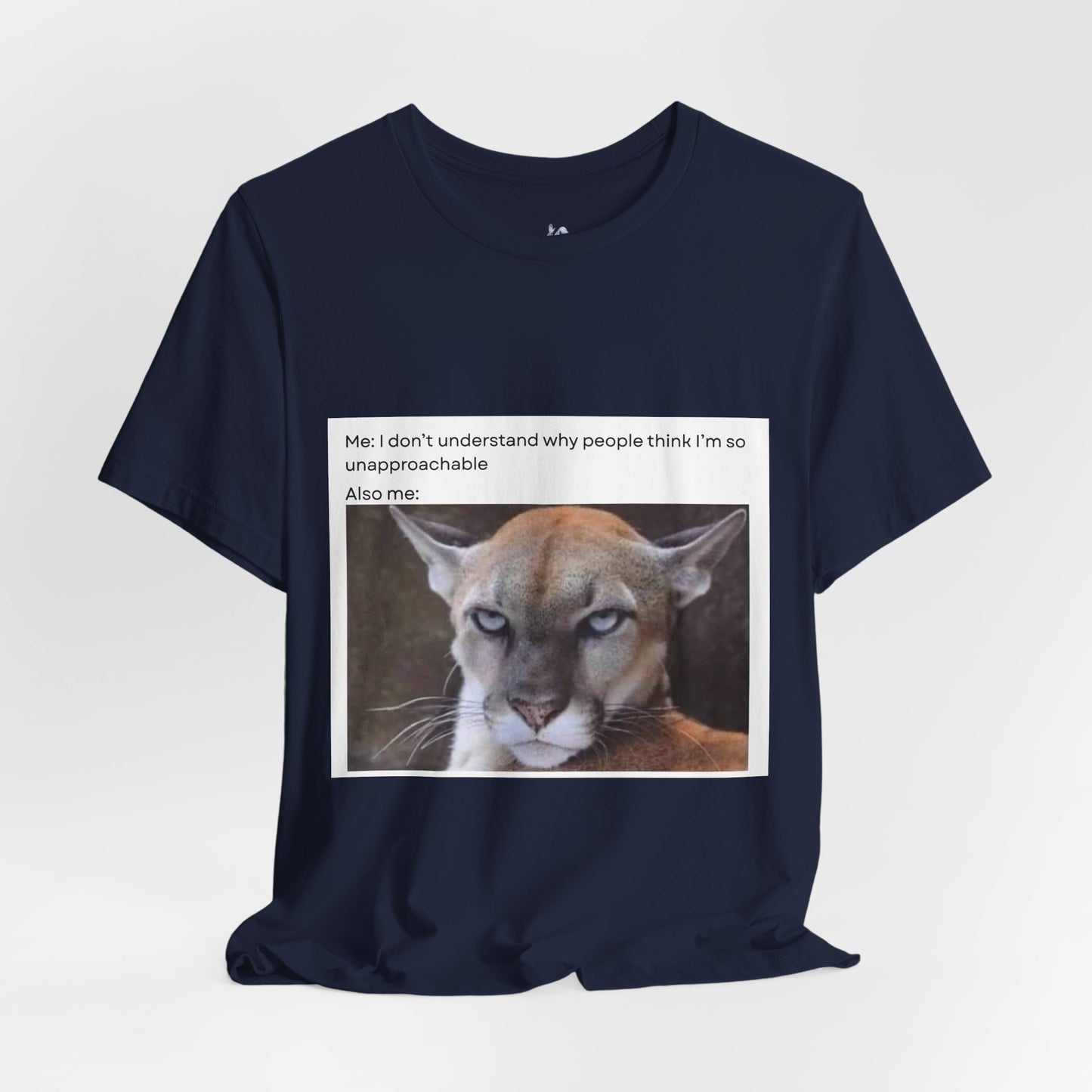 Funny Meme Cat Tee - 'Unapproachable'