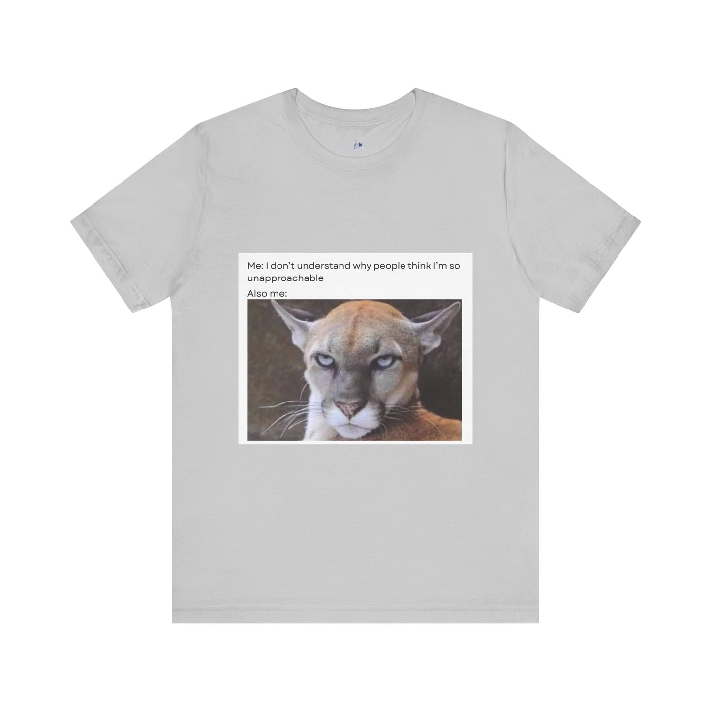 Funny Meme Cat Tee - 'Unapproachable'